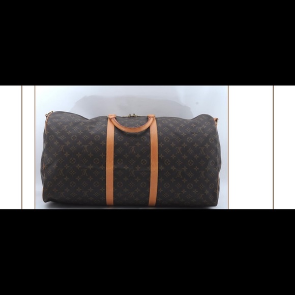 Authentic Louis Vuitton keepall 60 bandouliere travel monogram - Picture 2 of 12